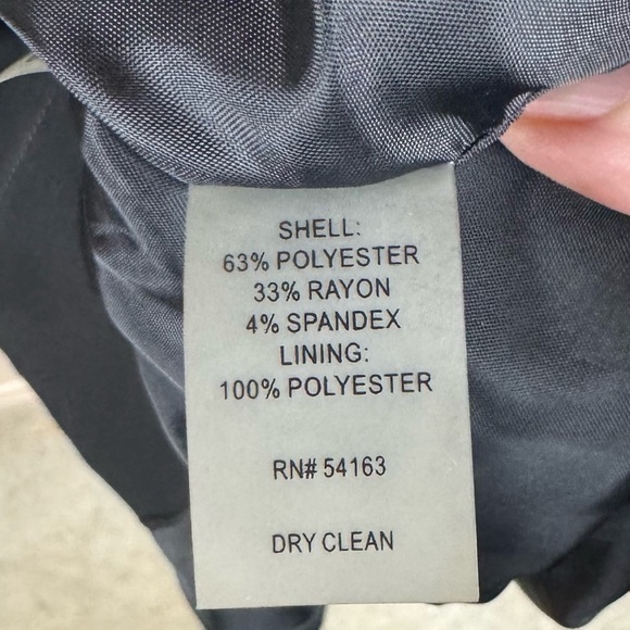 Calvin Klein Black Two Button Blazer Size 14 - Picture 8 of 8